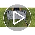 Gocamptoo Folding Table,4ft Indoor Outdoor Heavy Duty Portable Folding Square Plastic Dining Table w/Handle (Balck)