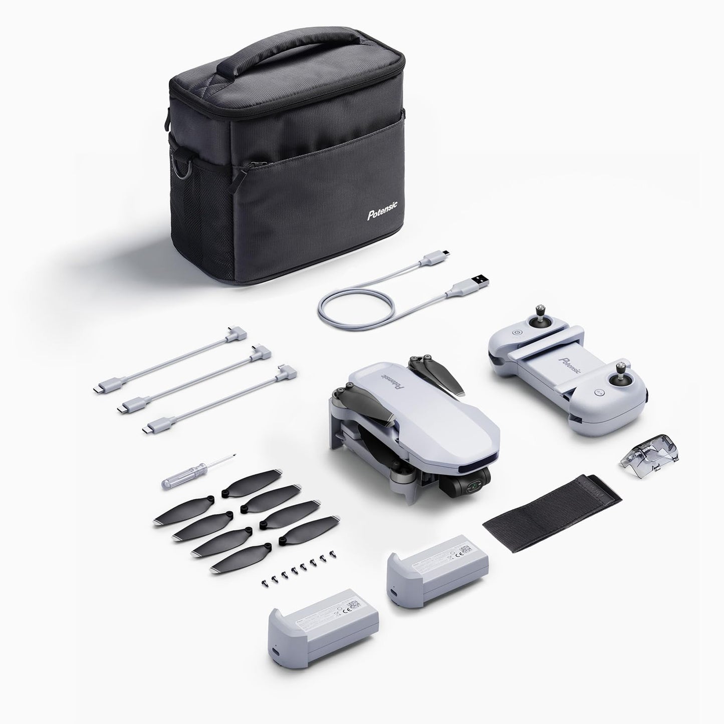 Potensic ATOM 3-Axis Gimbal 4K Drone with Camera for Adults, Under 249g, 64 Mins Flight, Max 6KM Transmission, Visual Tracking, 4K/30FPS QuickShots, Expansion Kit