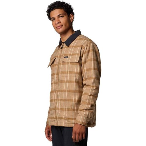 Columbia Men's Pitchstone Heavyweight Shirt Jacket, Delta/Black, Medium