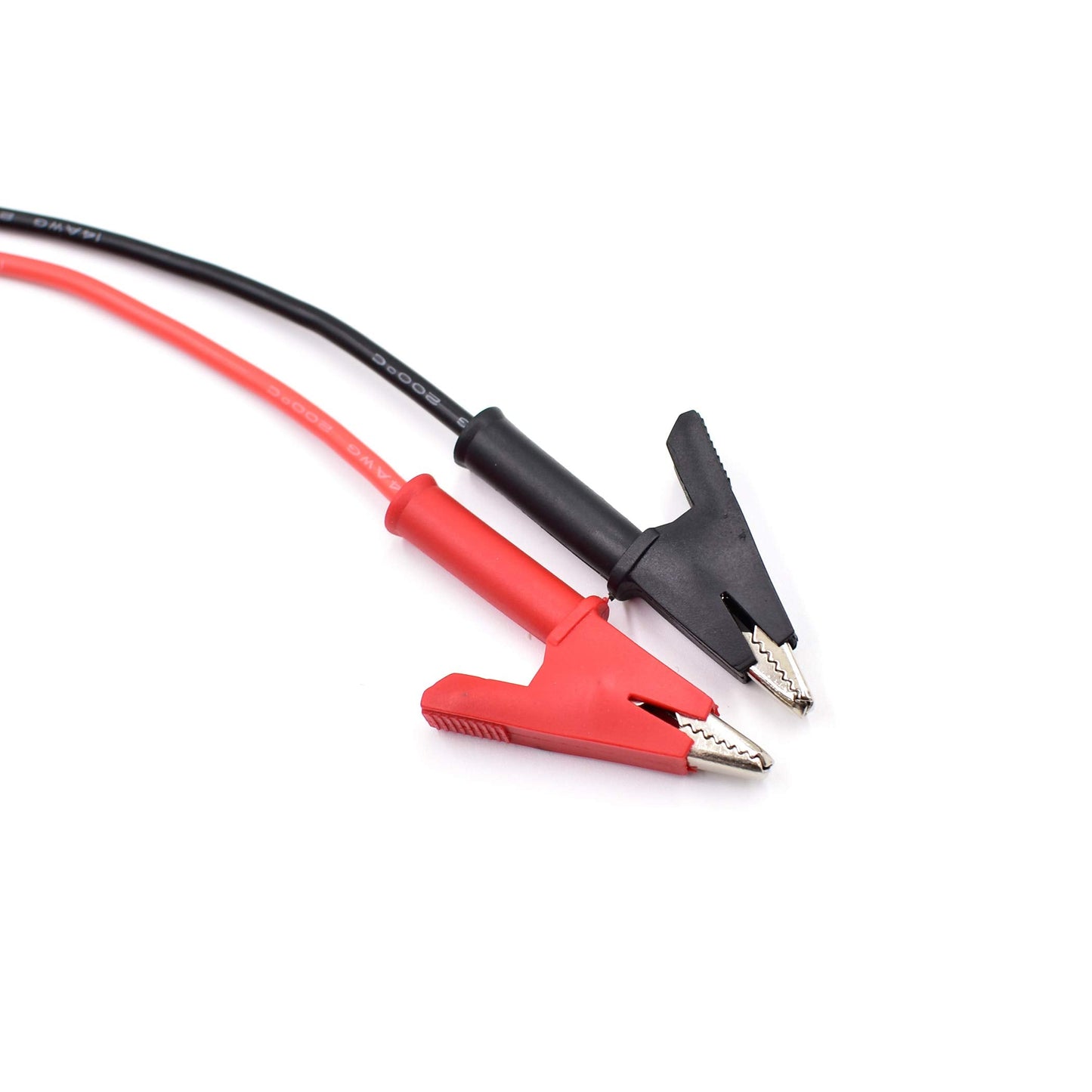 14 Gauge Jumper Wires Alligator Clips to Alligator Clip Heavy Duty Silicone Test Leads Set 2Pcs 39"/1m