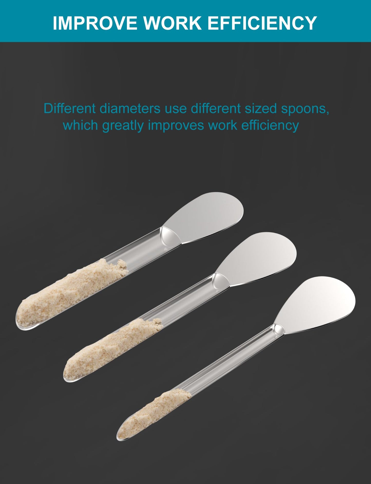 16Pcs Filling Tools Kit - Short Stem Funnels Home & Lab Supplies with Empty Tray and Spoon Scoops Spatula Tamper Quickly Maker All Size # 000 00 0 1 2 3 4 5 Funnel （16Pcs