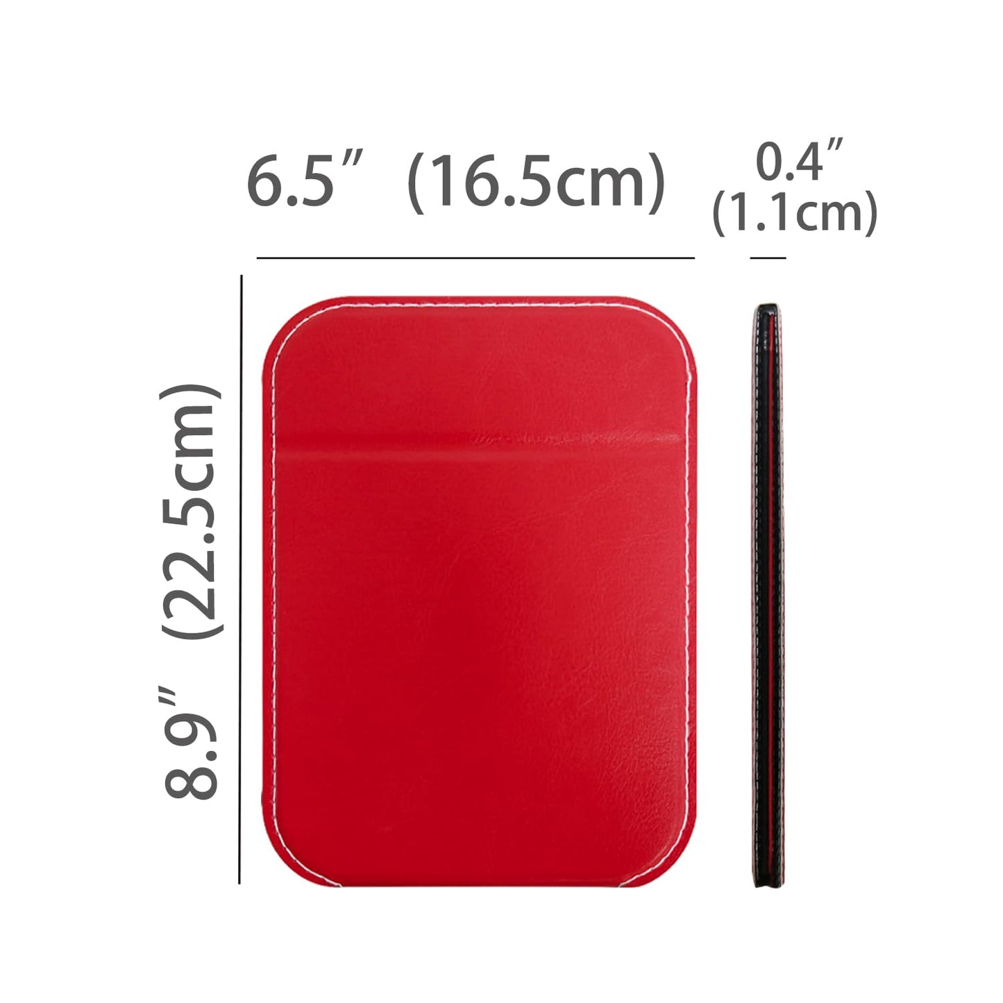 PDOZV Travel Mirror for Desk, 6.5  8.9    Adjustable Rectangle PU Edge Covering Red Foldable Desk Mirror with Stand for Travel C