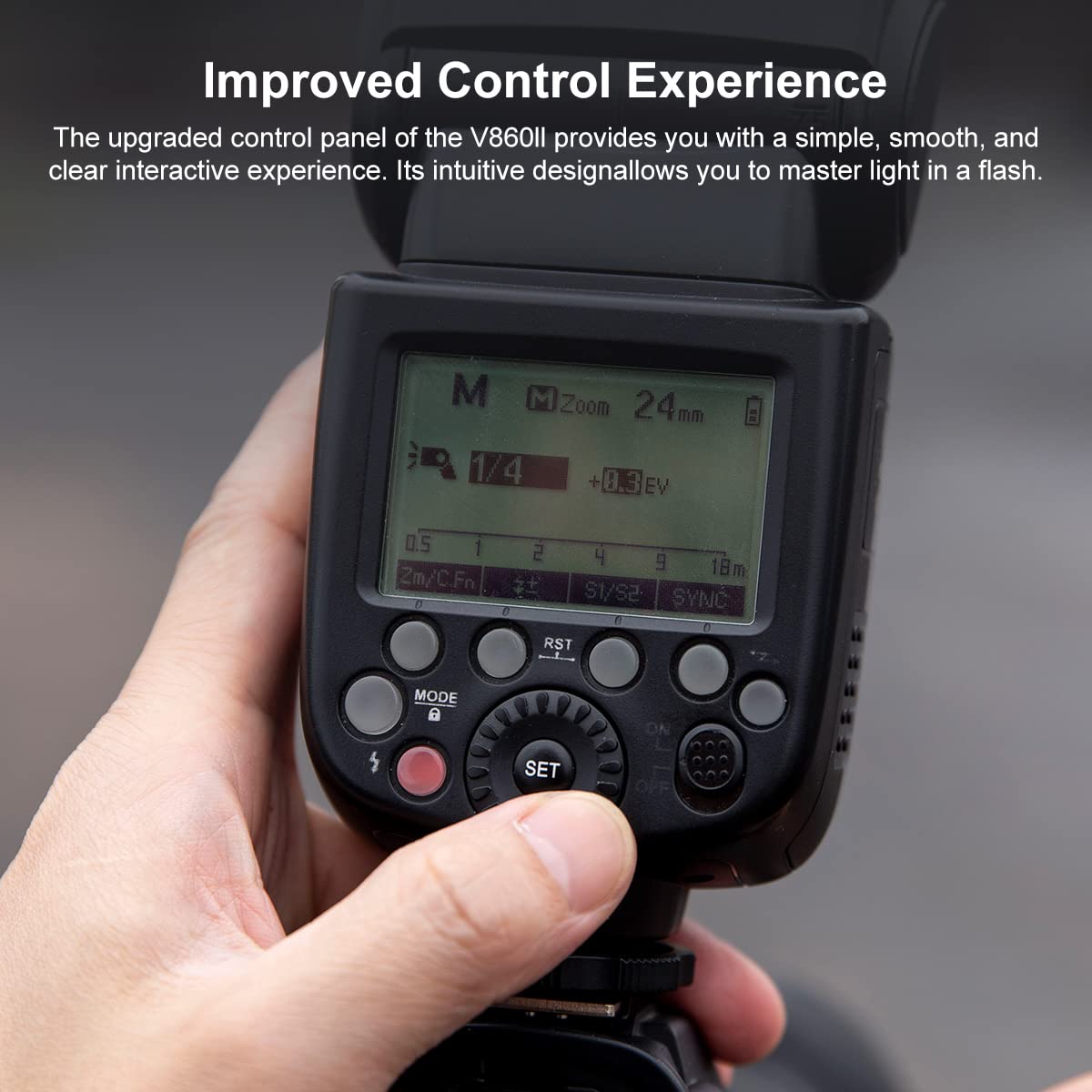 Godox V860Ii-C E-Ttl Ii 2.4G High Speed Sync 1/8000S Gn60 Li-Ion Battery Camera Flash Speedlite Light Compatible For Canon Camer