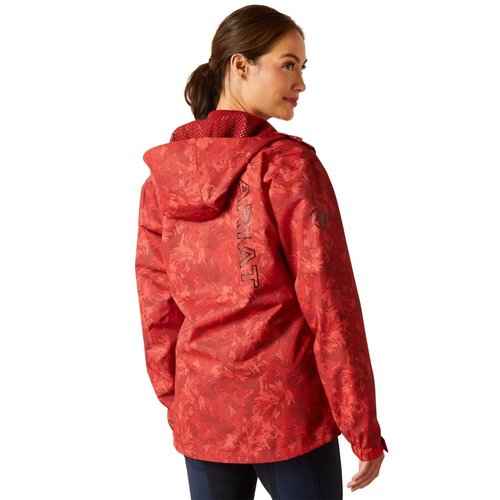 ARIAT Women's Spectator Waterproof Jacket, Sun-Dried Tomato Exploding Flo, XX-Large