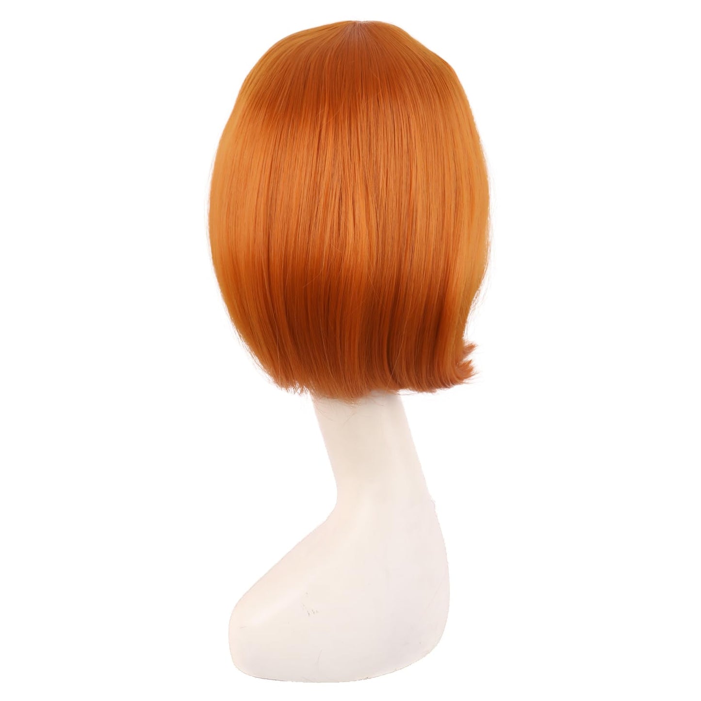 MapofBeauty 12 Inch/30 cm Fashion Unisex Short Straight Beauty Wig (Light Orange)