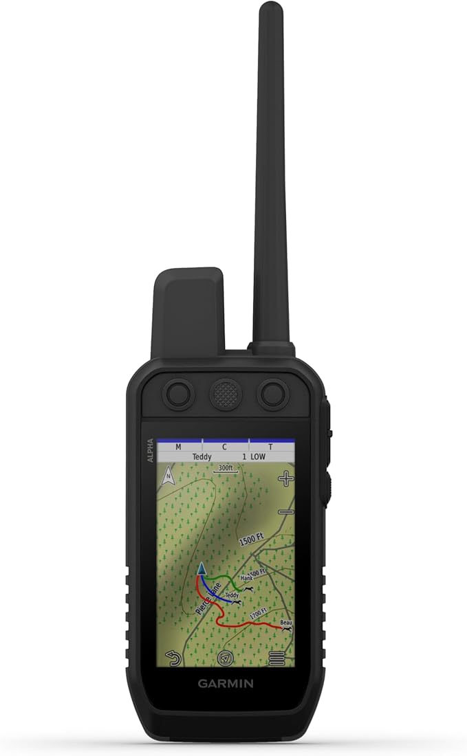 Garmin Alpha® 200 Plus, Rugged GPS Handheld, Track and Train Up to 20 Dogs, Sunlight Readable 3.5-inch Color Touchscreen D...