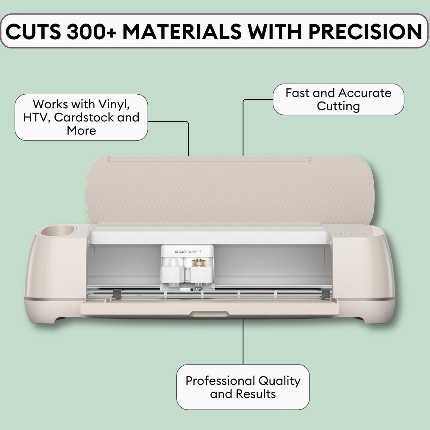 Cricut Maker 4 + EasyPress SE Heat Press Bundle - Cutting Machine with Infusible Ink, Vinyl & Tools for Professional Shirts & Custom Apparel