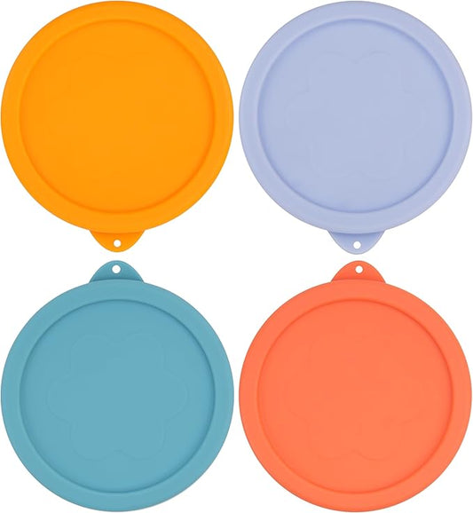 1 Cup Silicone Replacement Lids Storage Cover for Anchor Hocking Glass Bowls (Container not Included) 4 Pack Microwave, Dishwasher and Freezer Safe