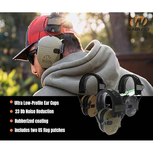 Walker's Razor Patriot Electronic Muff - Kryptek