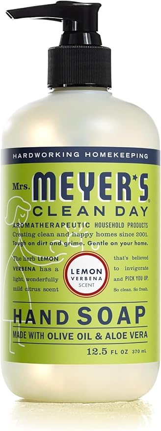 Mrs. MEYER'S CLEAN DAY Holiday Hand Soap Bundle (Lavender + Lemon Verbena + Rainwater + Oat Blossom)