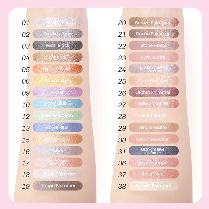 evpct 1Pcs Smoky Amethyst Shimmer Cream Eye Shadow Brightener Sticks for Eyes Waterproof Pigmented, Double Ended Cream Eyeshadow Stick Pencil Pen with Applicator, Eye Shadow Palette Highlighter Makeup