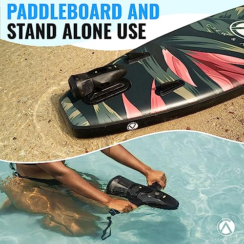 Crew & Axel Underwater Scooter 2-1 for Paddle Boards & Scuba Snorklering Swimming - Paddle Board Motor - Paddle Board Scoo...