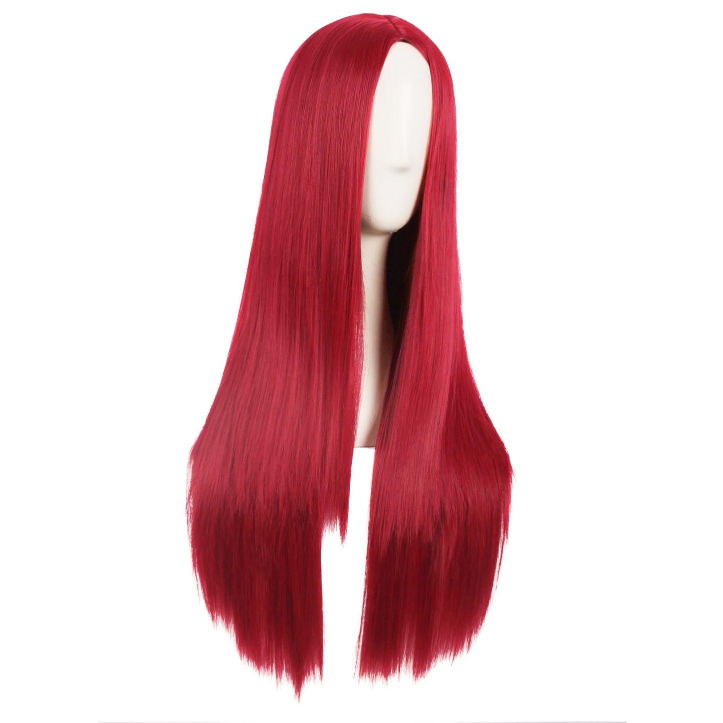 MapofBeauty 28 Inch/70 cm Women Special Long Straight Synthetic Wig (Red)