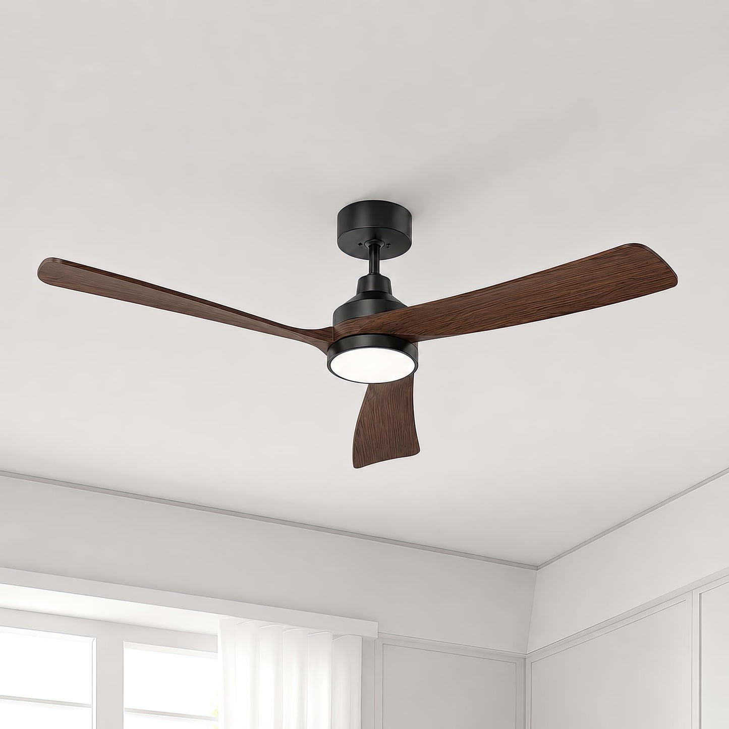 GREENEVER 52" Ceiling Fan with Light & Remote Control, Quiet DC Motor Reversible, 3CCT Dimmable LED Light with Memory, Modern Ceiling Fans for Bedroom Living Room Dining, by GRANDJOY