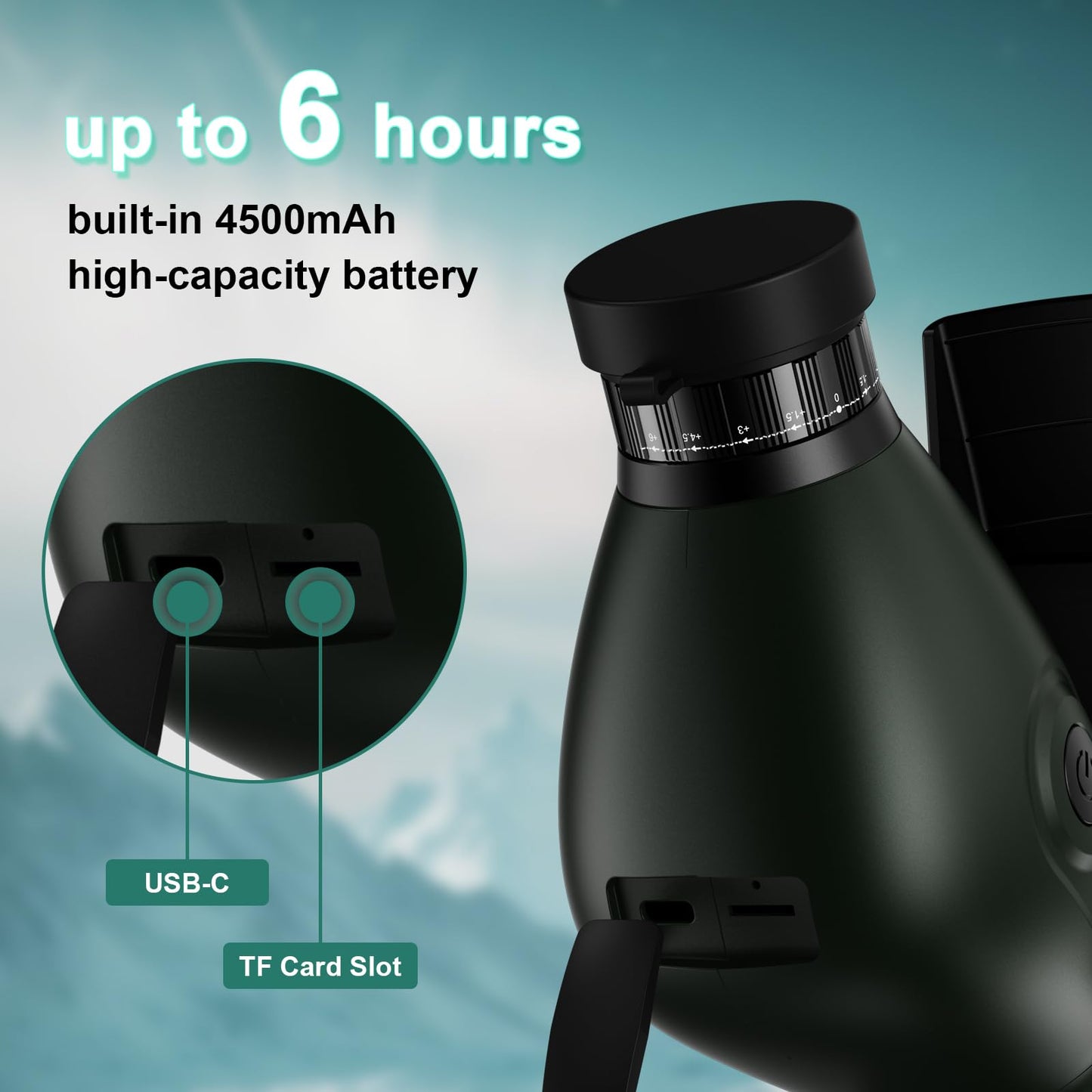 Smart Telescope, Digital Electronic Telescopes with 4K Astrophotography Camera, Internal and Externat Dual Screens Spotter for Adults & Kids & Beginners Astronomy with 64G Card