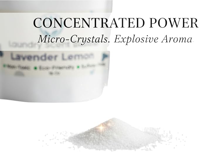 Plant-Based Laundry Scent Booster (Powder) - Lavender Lemon | Fast-Dissolving, No Residue | Natural, Calming, Long-Lasting Fresh Scent | Eco-Friendly, Dye-Free Powder | HE Safe, 16 Oz