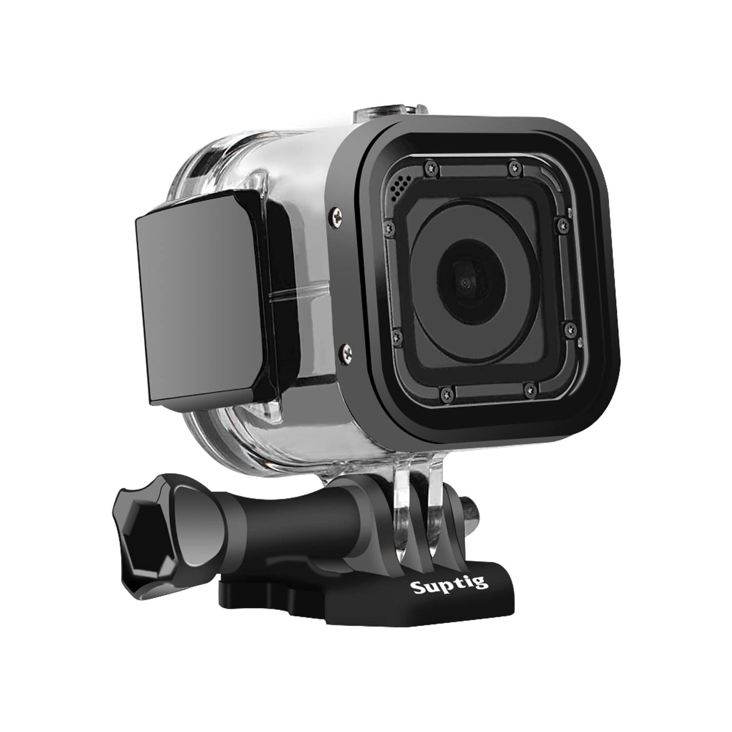 Suptig Replacement Waterproof Case Protective Housing For Gopro Session Hero 4Session, 5Session Outside Sport Camera For Underwa