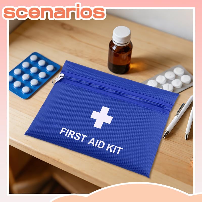 Mini First Aid Kit Bag Empty with Thoughtful Zipper Medical Bags Pouch for Sports Homes Camping Hiking Portable Medicine K...