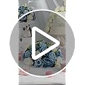 NUPTIO Large Flower Balls for Centerpieces - 2 Pcs 13.8in Diameter Dusty Rose & White Artificial Flower Ball Arrangement B...
