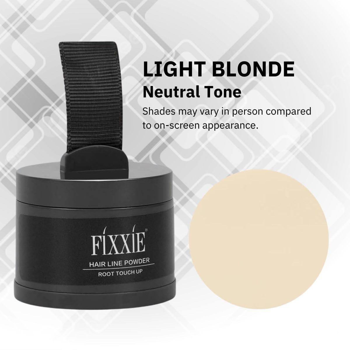 Hairline Light Blonde Root Touch Up Powder - Instant Hair Loss Concealer for Thinning Hair, Windproof & Sweatproof Cover Up With
