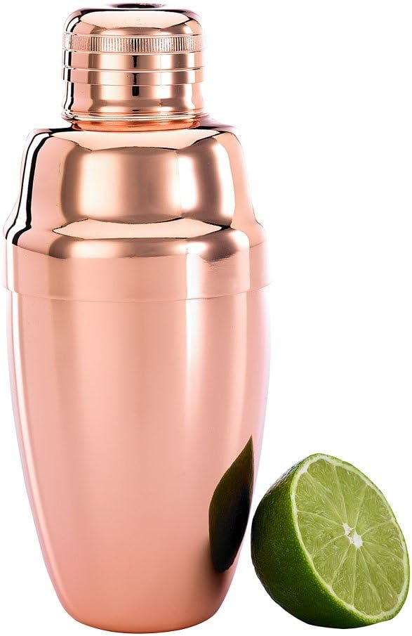 Barfly 3-Piece Cocktail Shaker Set, 18 oz., Copper