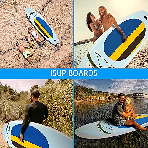 ANCHEER iSUP Inflatable Stand Up Paddle Board 10', Non-Slip Deck, Military Grade PVC iSUP Boards Complete Kit Package Plus...
