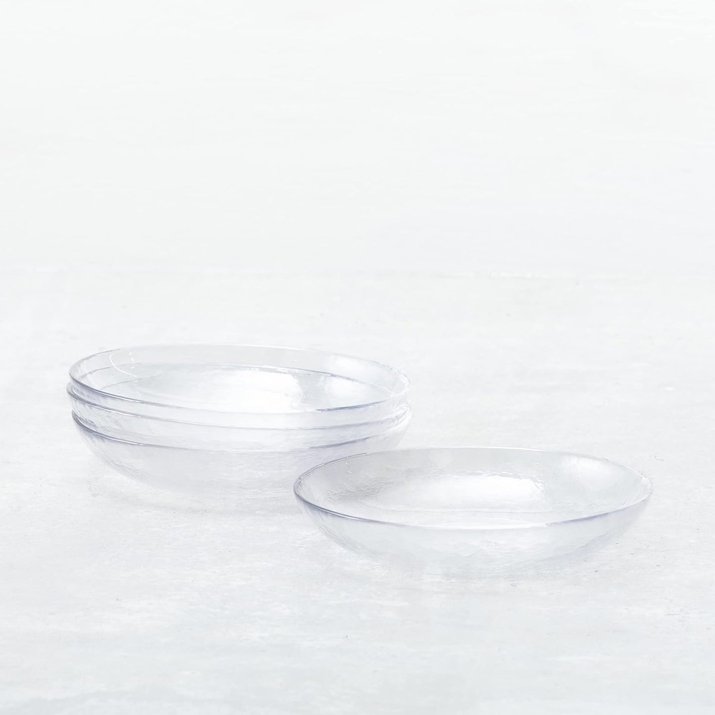 Fortessa Los Cabos Glass Dinnerware Collection, Coupe Entrée Bowl (Set of 4), 8.6 Inch/25oz, Clear