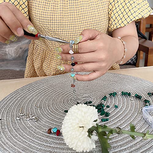 Xmada Jewelry Making Supplies Kit - 1587 PCS Beads, Crystal Beads, Jewelry Pliers, Beading Wire, Earring Hooks, Rings, Bra...