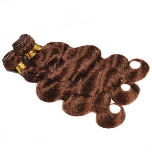 22 24 26 Inch Raivide Color 4 Bundle Chocolate Brown Body Wave Human Hair Bundles Brazilian Dark Brown Bundles Human Hair Color 4 Body Wave Bundle
