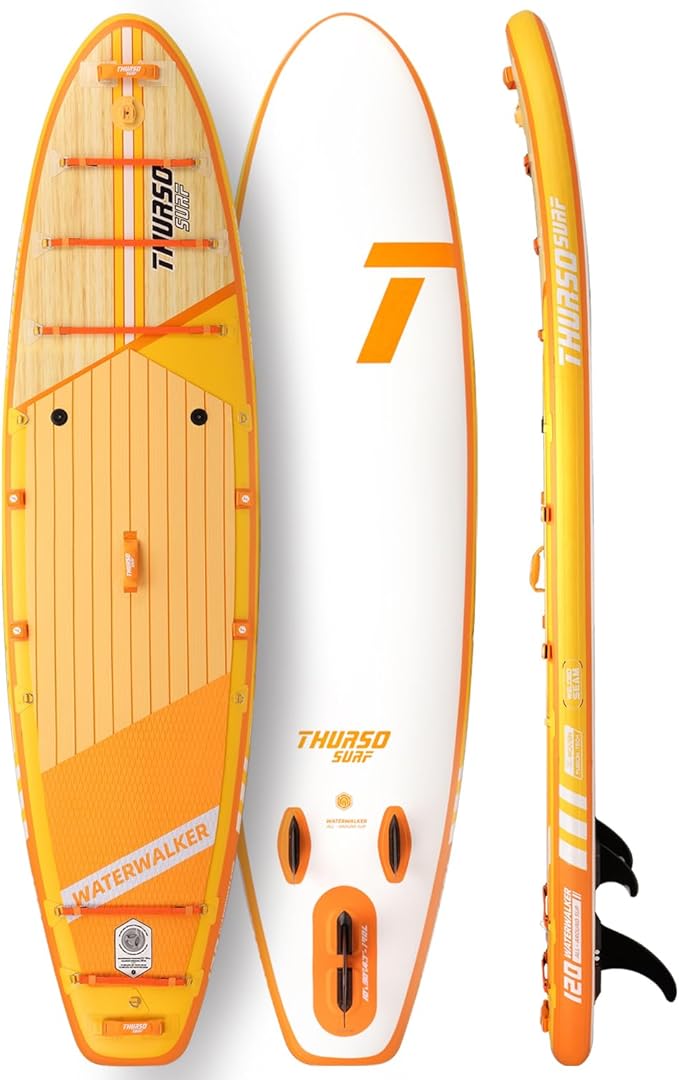 THURSO SURF Inflatable Stand Up Paddle Board All-Around SUP Waterwalker 120 10'×30''×6'' Stable and Lightweight, Non-Slip ...