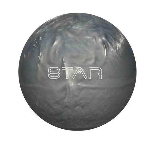 ELITE Pre-Drilled Star Polyester Bowling Ball - Great for Spare Shooting League Bowlesr or Straight Bowling - Perfect Gfit for Beginner Bowlers (14 Pound - Medium Drilling, Silver Pearl)