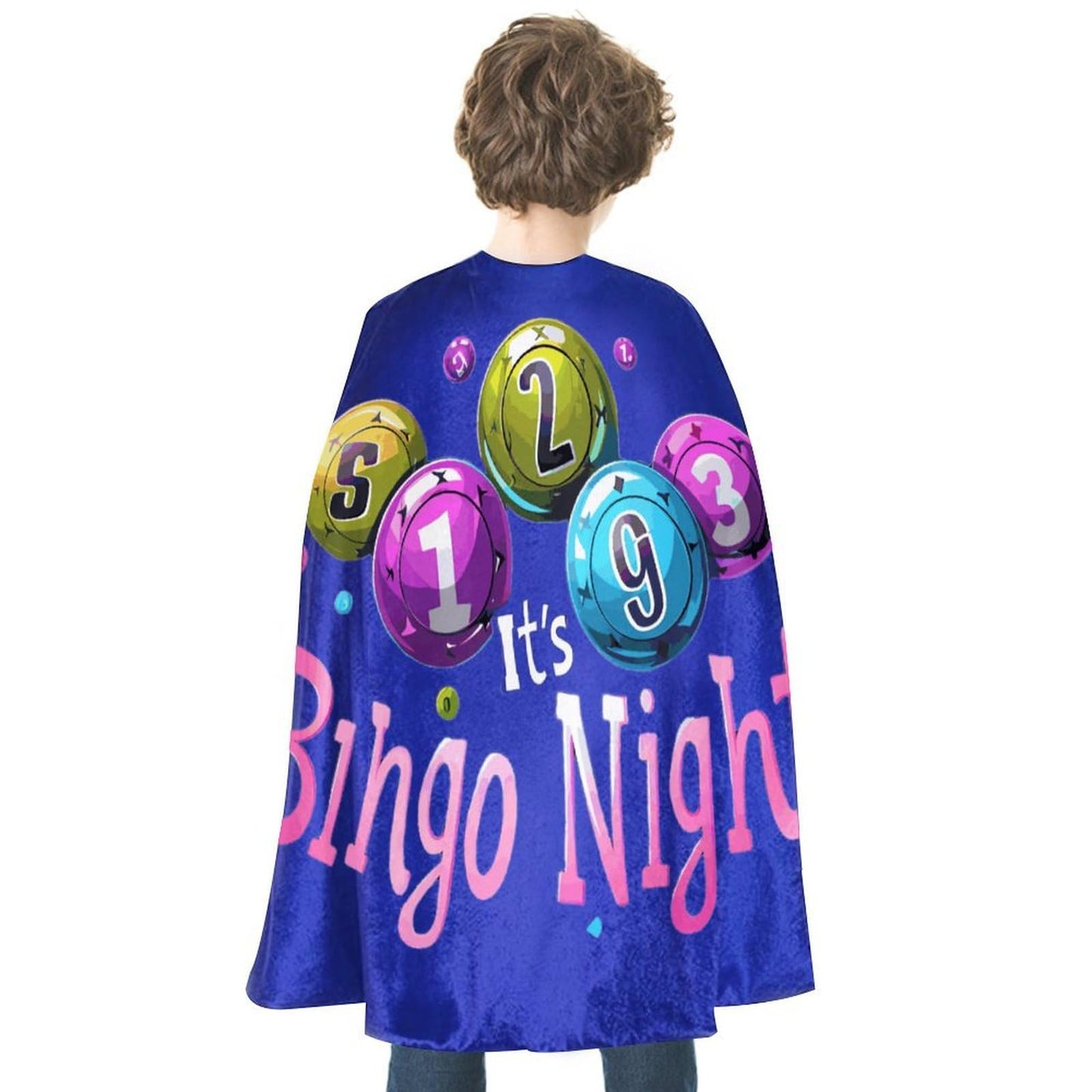 It's Bingo Night Funny Halloween Christmas Cloak Superhero Party Cosplay Costume Robe for Men Women