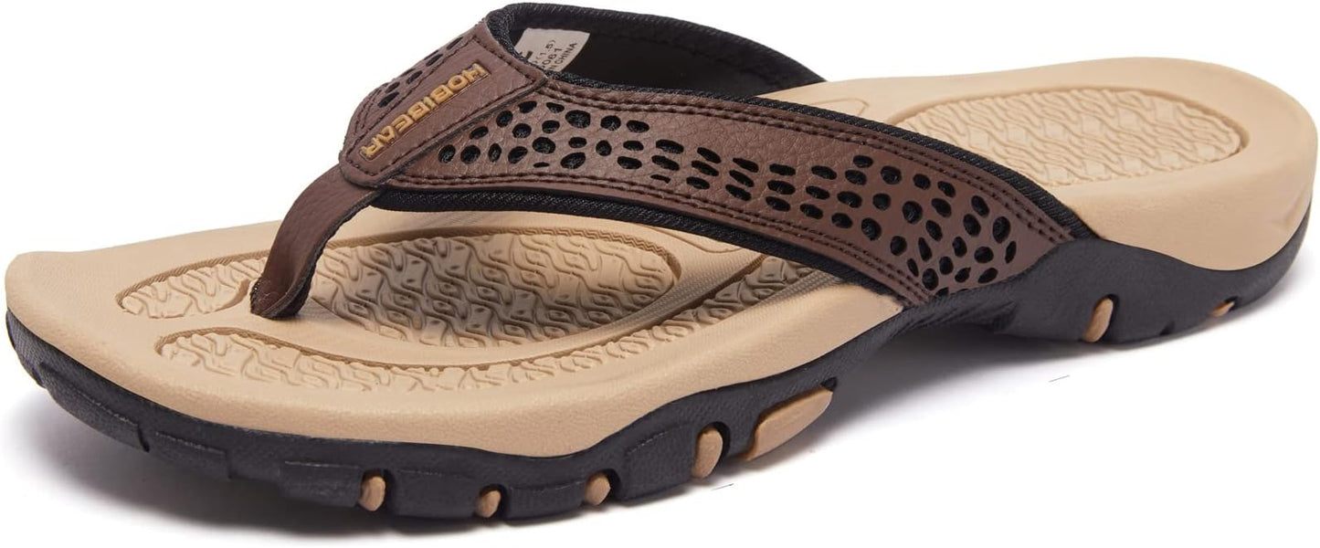 KIIU Mens Thong Sandals Indoor and Outdoor Beach Flip Flop