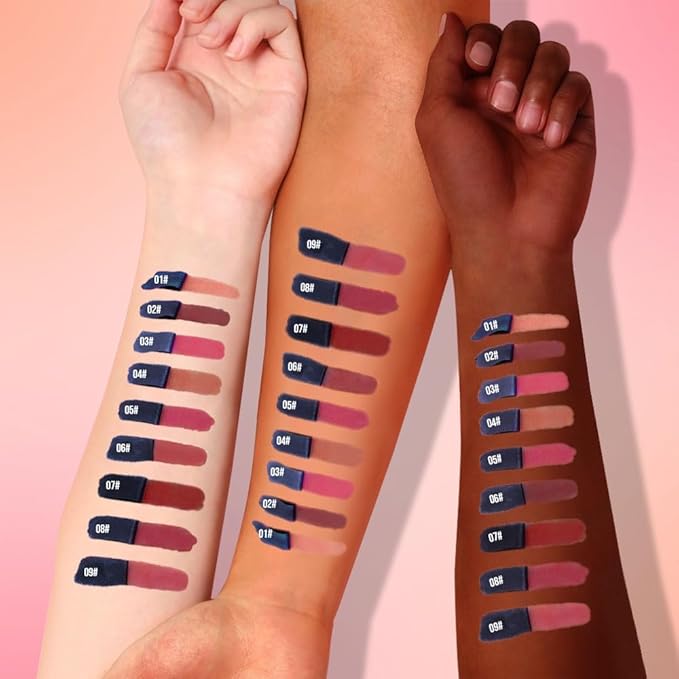 Lip Liner - Peel Off Lip Stain | Long Lasting Matte Lip Tattoo | Transfer Proof, Hydrating Formula with Hyaluronic Acid & Vitamin E | Vegan & Cruelty-Free | for All Skin Types(6#Dusty rose)