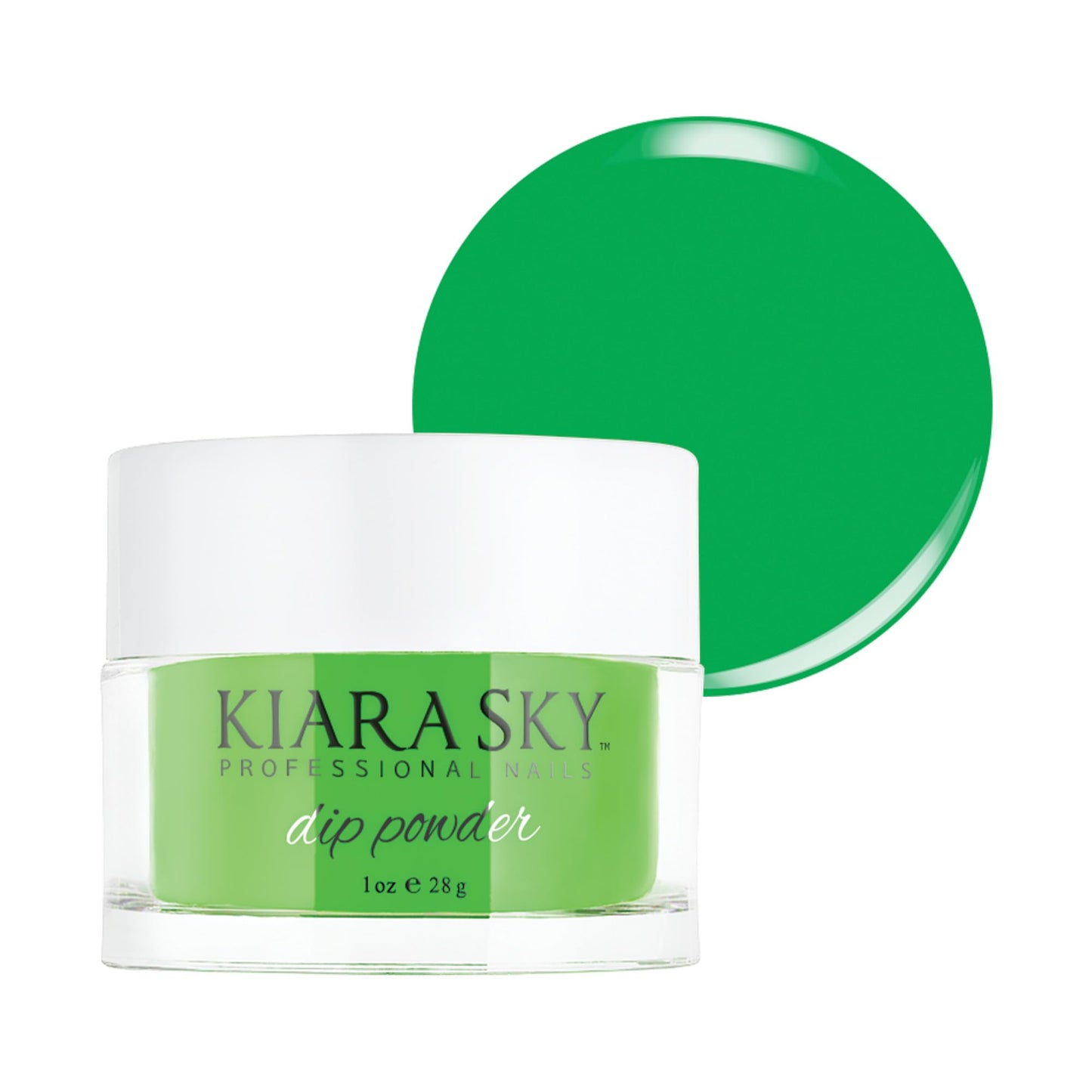 Kiara Sky Dip Powder Green Tones 1 oz, Green With Envy