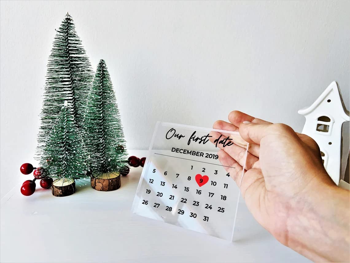 Personalized Calendar Gift Keepsake - Romantic Gift, Wedding Gifts, Gift for Him, Gift for Anniversary, Couples Gift, Gifts for Wife and Husband Memorial Keepsake