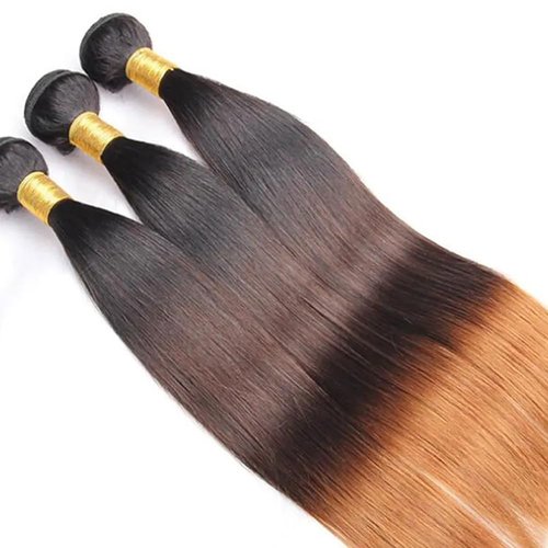 T1B430 Ombre Brown Bundles Human Hair 26 28 30 Inch Straight Human Hair Bundles Ombre Bundle T1B/4/30 Brown Bundle Unprocessed Brazilian Virgin Hair for Black Women