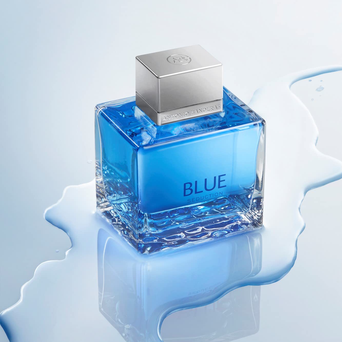 Banderas Blue Seduction Eau De Toilette for Men - Fresh, Romantic, Fruity Scent - Woody, Aquatic Notes of Apple, Sea Water - Ide