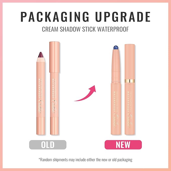 Oulac Waterproof Eye Shadow Stick Smooth and Long Lasting, Shimmering Glitter Finish, Blendable Eyes Makeup, Vegan & Cruelty-Free 1.25g, 17 Hollywood Dream