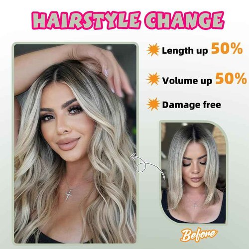 Straight Clip in Hair Extensions Real Human Hair, 7Pcs 18 Inch 105g Red Invisible Natural Soft Remy Human Hair Extension Clip ins, Double Weft Hair Extensions Real Human Hair for Women