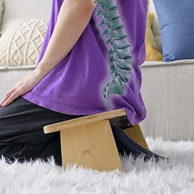 GANAZONO Meditation Bench Stool Lightweight Kneeling Seat Portable Zen Meditation Stool for Home and Travel Strong Load-Bearing Design for Comfort and Stability