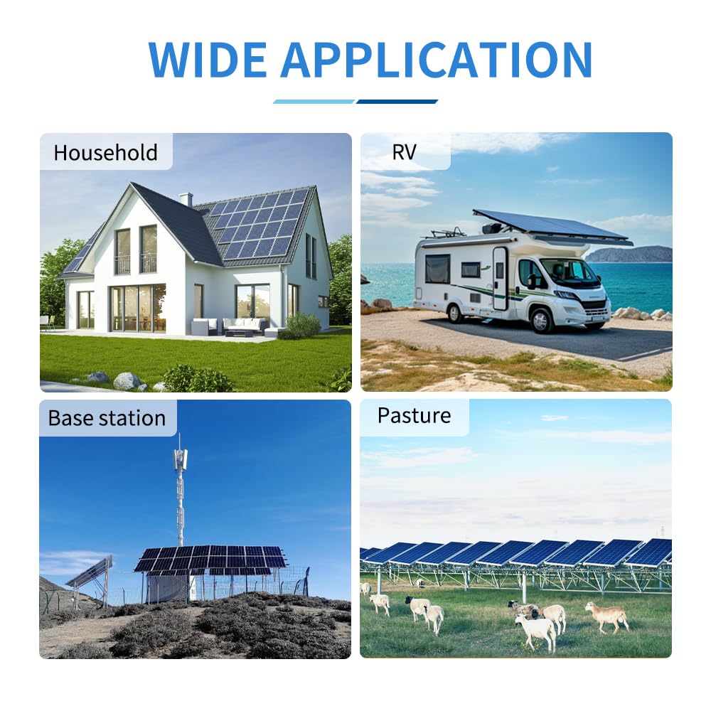MPPT Solar Charge Controller 80 amp, 12v 24v 36v 48v auto Battery Regulator MAX PV Input 150V, Solar Charger Support Sealed, Gel, Flooded, and Lithium Batteries