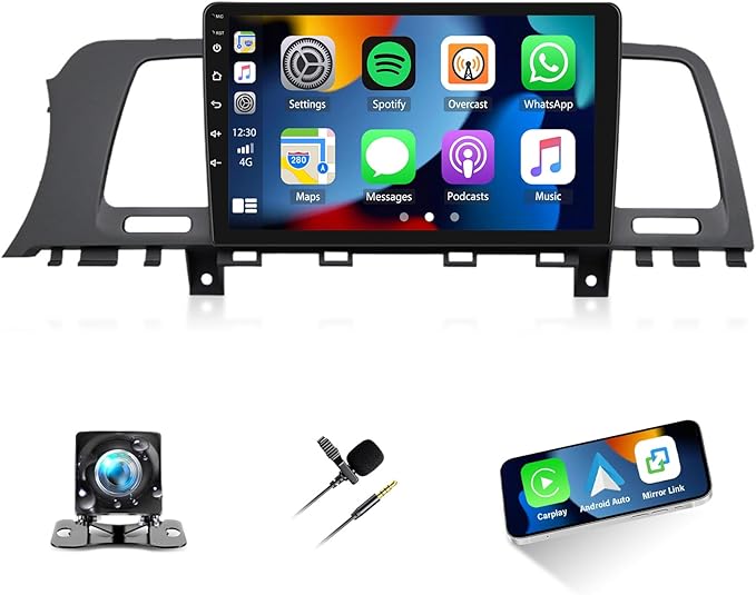 4+64G 9" Car Radio Stereo for Nissan Murano Z51 2008-2014 w/GPS 2013 2012 2011 2010 2009 w/carplay w/Android Auto Double D...