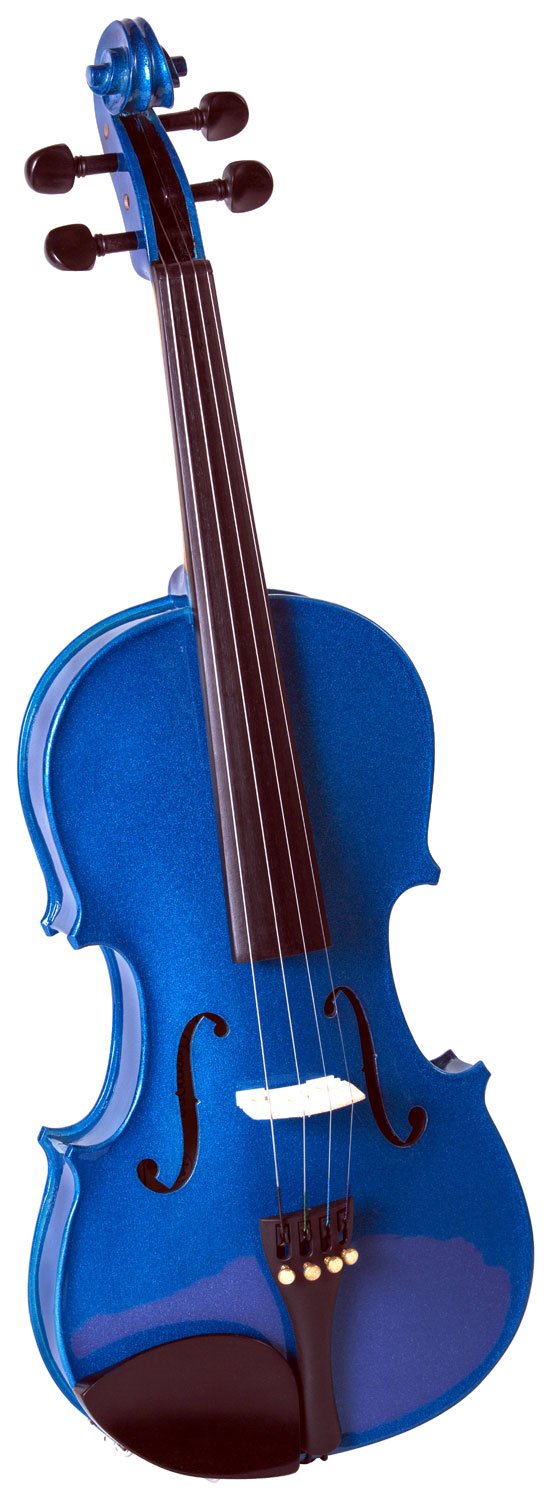 Cremona Sv-75 Premier Novice Violin Outfit - Sparkling Blue - 4/4 Size
