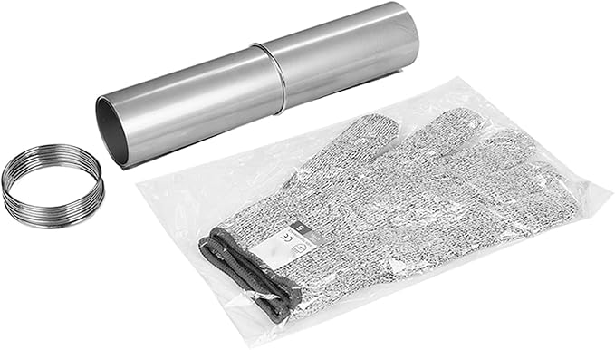 FireHiking Titanium Stove Pipe Folding Portable Camping Tent Stove Chimney Flue with 10 Clamps 9.8 ft