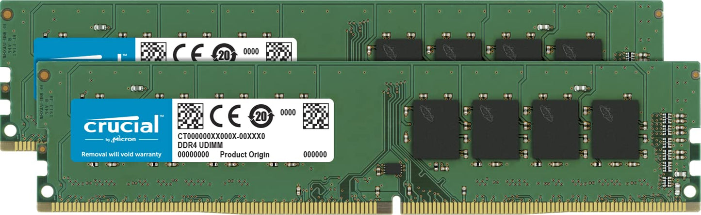 Crucial 32GB Kit (16GBx2)  288-pin DIMM  DDR4 PC4-19200 -New