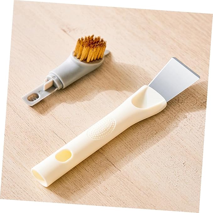 Multi-Function Cooktop Cleaning Brush with Sturdy Bristles for Gas Stove Kitchen Utensils and Window Groove Detail Cleaning and Kitchen Supply Tool