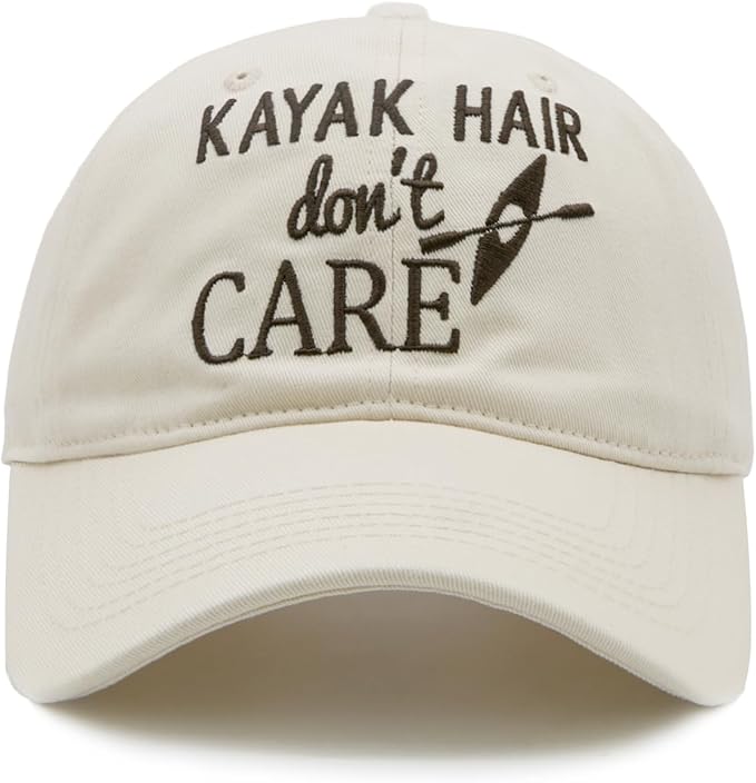 Waldeal Women's Kayak Hair Don't Care Hat, Denim Washed Adjustable Baseball Cap
