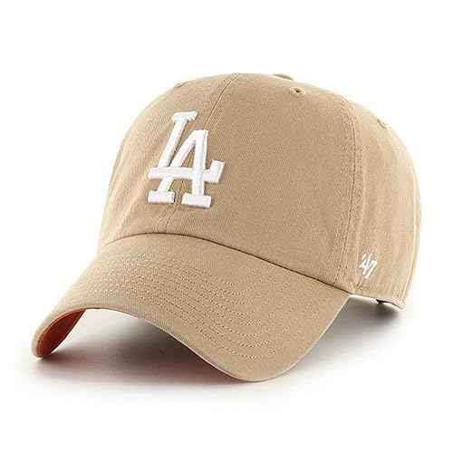 47 Los Angeles Dodgers Ballpark Clean Up Dad Hat Baseball Cap - Khaki