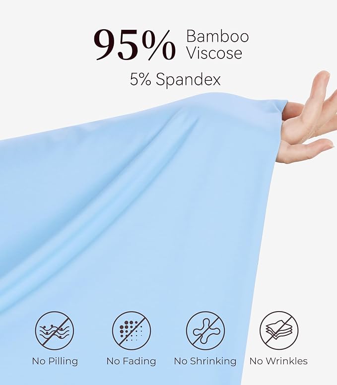 NACHILA Pajamas for Women-Viscose from Bamboo, Ribbed Racerback Tank Top Sexy Split Shorts Pajama Sets Cooling Sleep Cami Pjs
